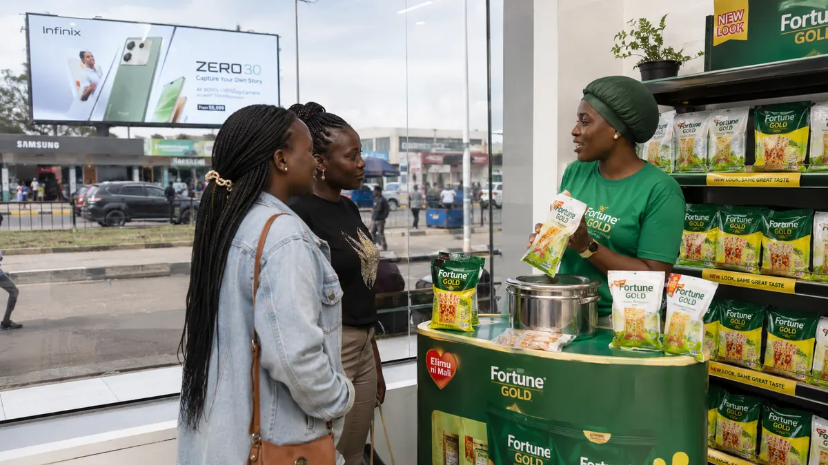 Retail activation team engaging shoppers in store - Digitera Africa