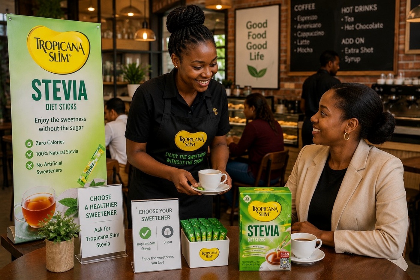 Tropicana Slim / Stevia campaign gallery support two